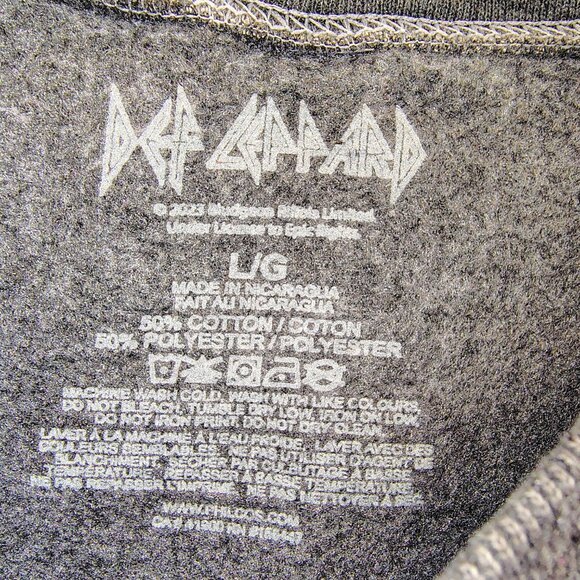 Def Leppard "High N' Dry" Vintage-Style Graphic Sweatshirt sz L - Picture 4 of 8